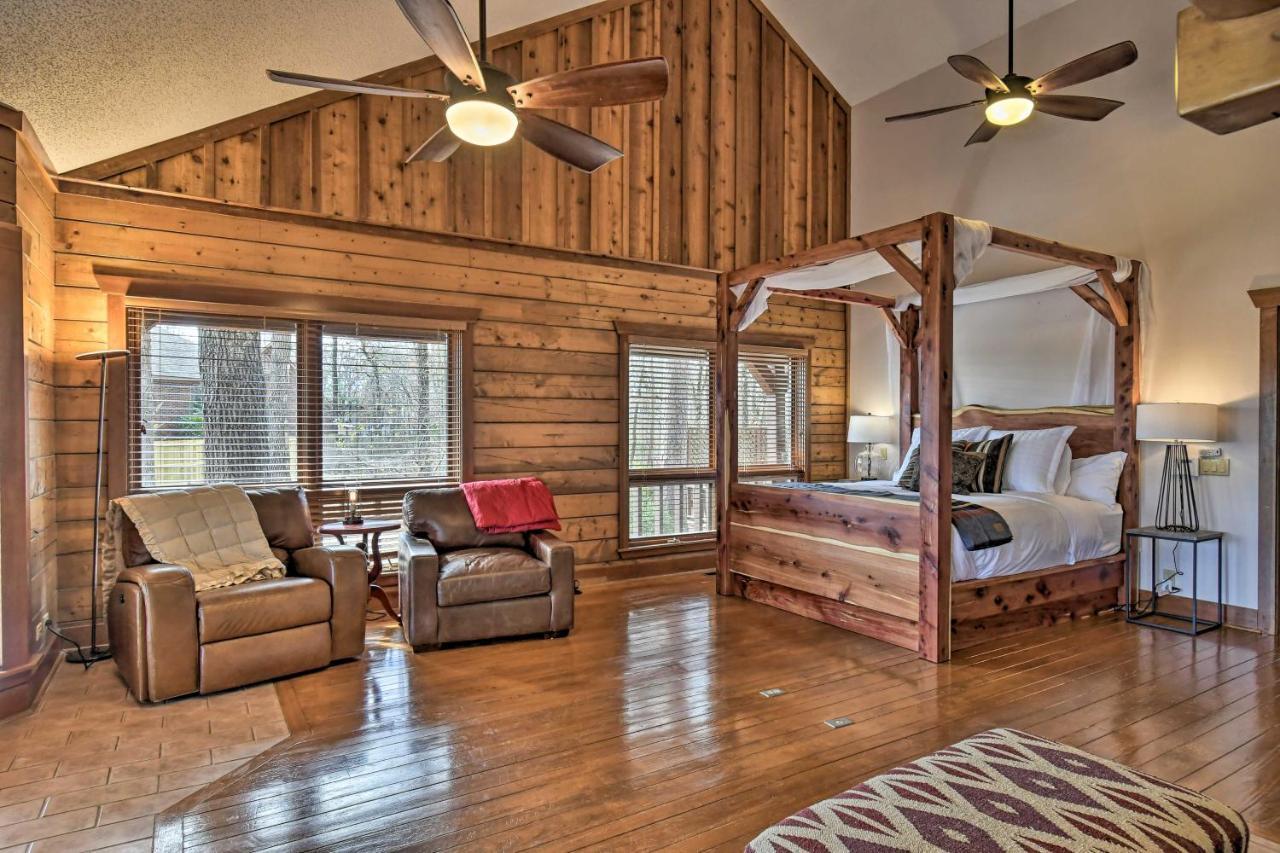 Hilltop Hot Springs Log Cabin With Hot Tub And Grill! מראה חיצוני תמונה